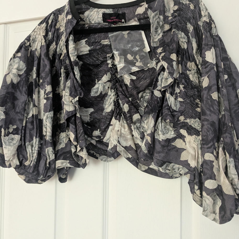 Comme des Garçons Floral Patterned Jacket. NWT